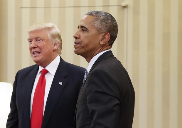 Barack Obama e Donald Trump (foto: AP)