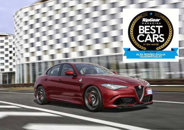 Per BBC Top Gear l’Alfa Romeo Giulia è Best Car 2016 © ANSA (foto ottenuta da sovrapposizione foto fonte Alfa Romeo e Logo premio)