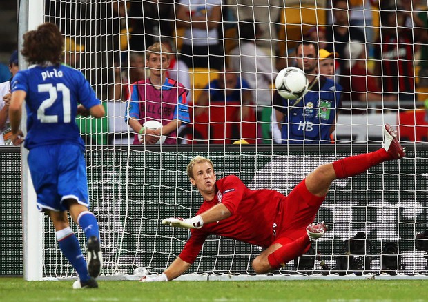 Euro2012 - Il cucchiaio di Pirlo all'Inghilterra (foto: ANSA)