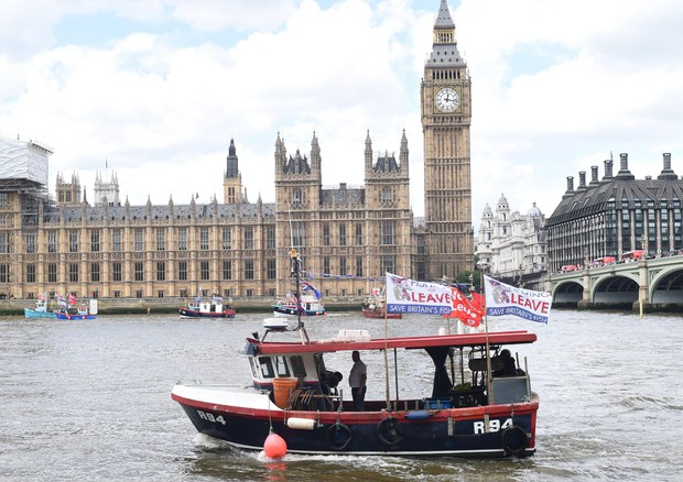 Brexit Flotilla sul Tamigi © EPA