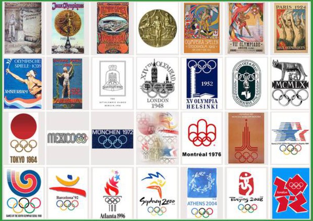 I loghi delle Olimpiadi (foto: Ansa)
