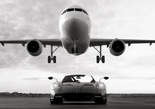 Pagani Automobili firma top class per business jet Airbus © Pagani Automobili/Airbus