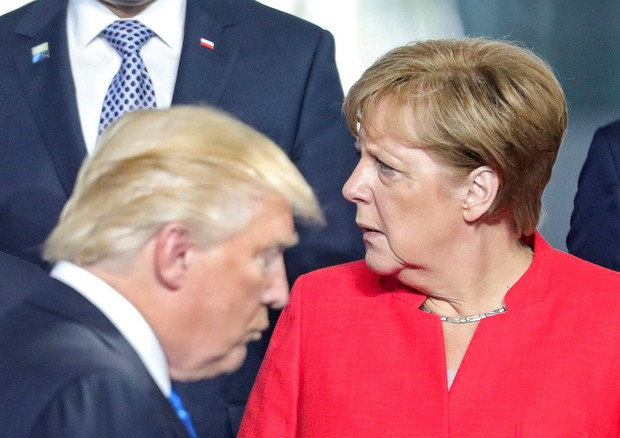 Angela Merkel e Donald Trump (foto: ANSA )