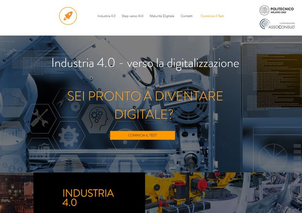 Industria 4.0 Assoconsult e Politecnico Milano, test online digitalizzazione imprese  © Ansa