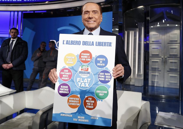Silvio Berlusconi a Porta a Porta © ANSA