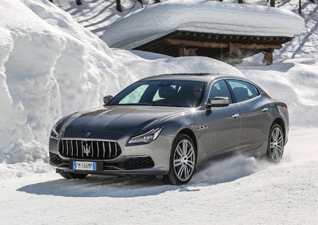 Maserati Quattroporte S Q4 'regina' anche su neve e ghiaccio © Maserati Stampa