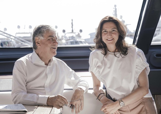 Paolo e Giovanna Vitelli, Presidente e Vice Presidente di Azimut Benetti Group © ANSA