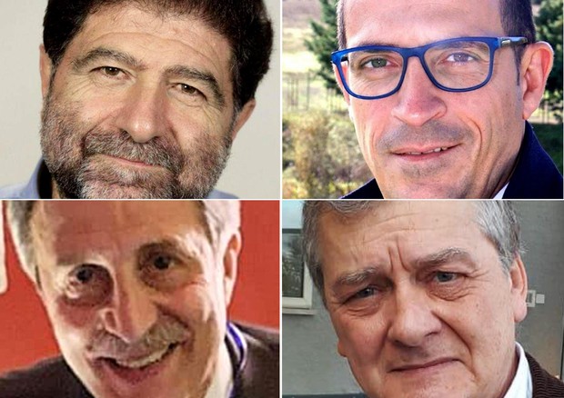 In senso orario in alto a sinistra Carlo Trerotola, Antonio Mattia, Valerio Tramutoli e Vito Bardi © ANSA