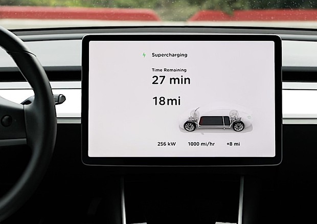 Tesla lancia Supercharger V3, in 5' ricariche da 120 km © Tesla