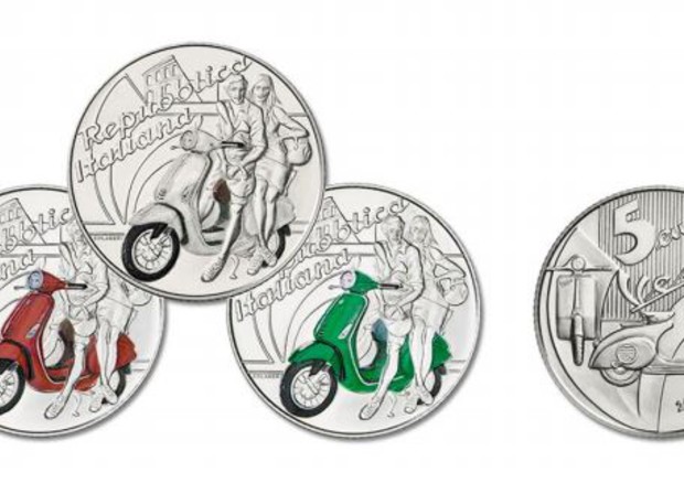 Moneta da 5 euro in argento per celebrare la Vespa © Ansa