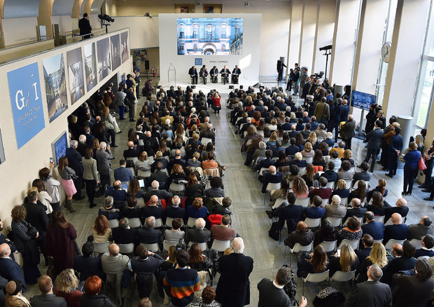 La conferenza stampa di presentazione del progetto Gallerie d'Italia, alnuovo polo museale di Intesa Sanpaolo, a Torino © ANSA