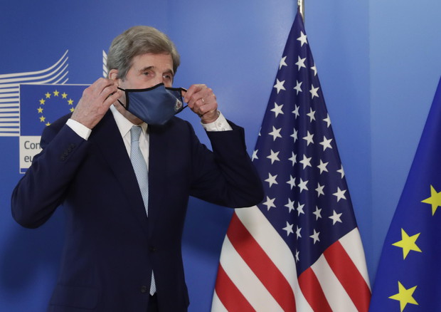 John Kerry a Bruxelles (ANSA)