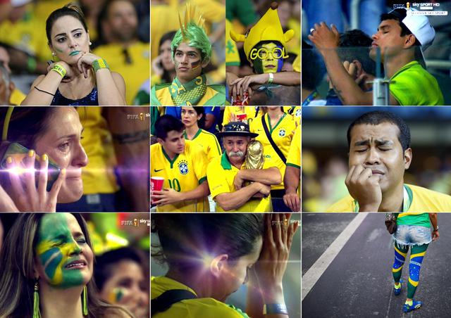 Panico e lacrime tra i brasiliani