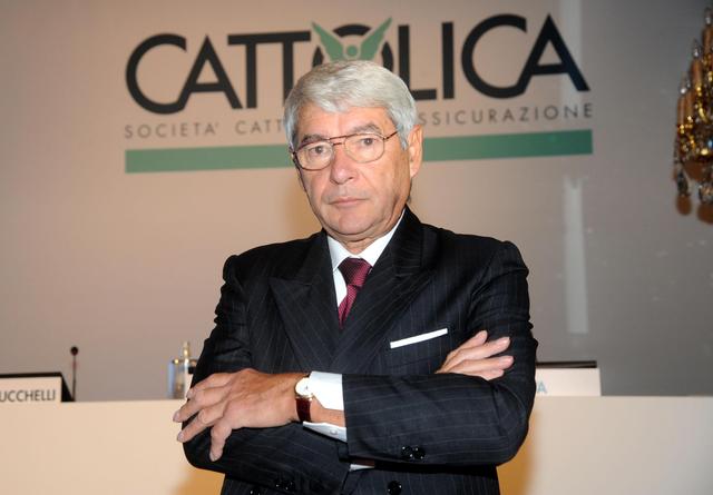 L'Amministratore Delegato Giovan Battista Mazzuchelli alla presentazione del piano d'impresa  2014-2017 di Cattolica Assicurazioni © 