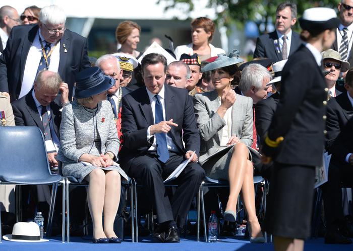 David Cameron e la moglie Samantha alle celebrazioni (foto: EPA)