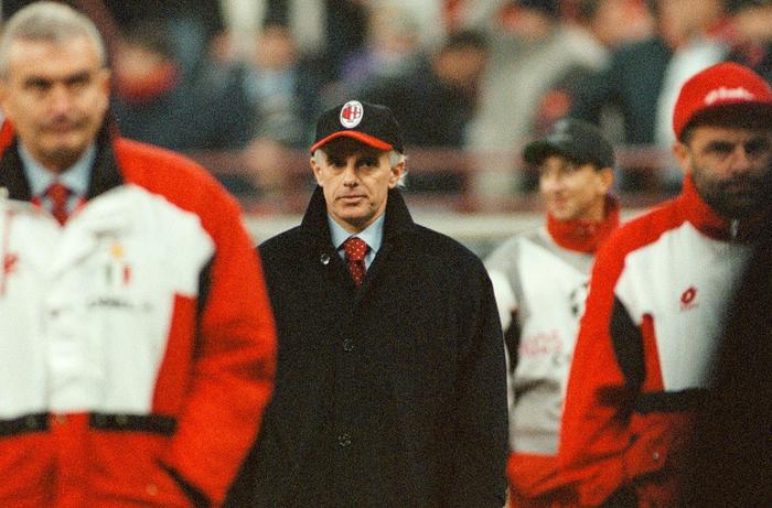 5 dicembre 1996 - Il neo allenatore del  Milan Arrigo Sacch (foto: ANSA )