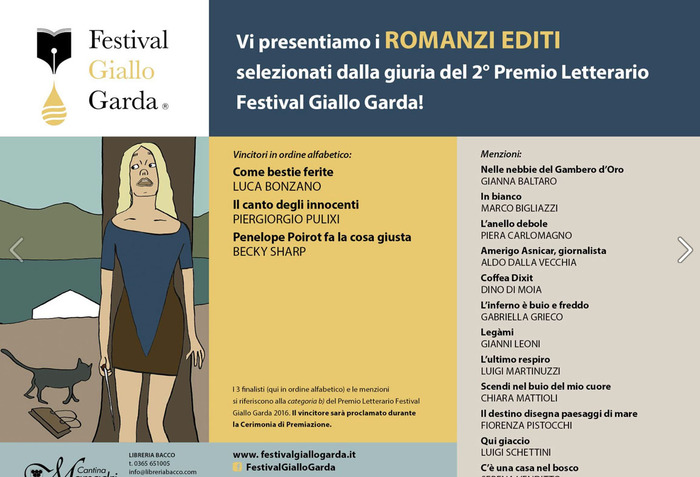 Festival Giallo Garda, vince Bonzano - Lombardia - ANSA.it - ANSA.it