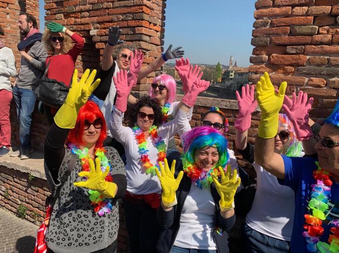 Risultati immagini per corteo femminista a Verona immagini