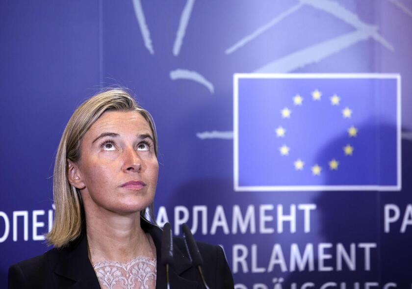 Federica Mogherini in audizione al Parlamento europeo © ANSA/EPA