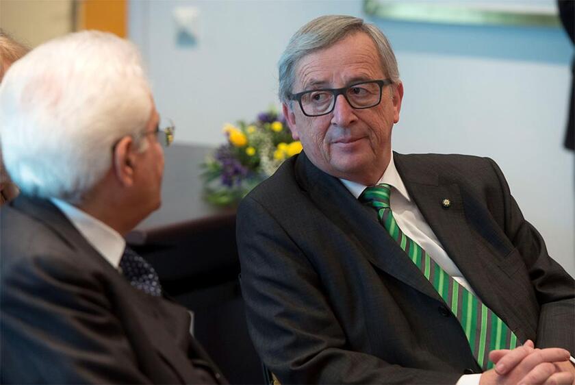 Mattarella incontra il presidente della Commissione Ue, Jean-Claude Juncker - RIPRODUZIONE RISERVATA