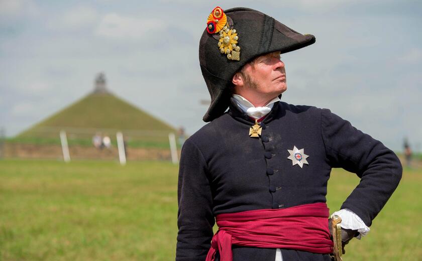 La rievocazione della battaglia di Waterloo © ANSA/EPA