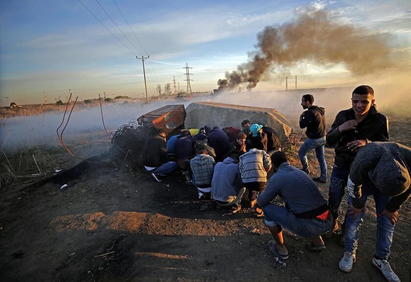 Clashes near Gaza following protests © ANSA/EPA