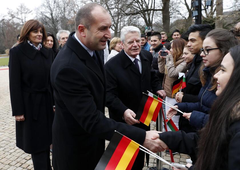 German President Gauck receives Bulgarian President Rumen Radev © ANSA/EPA