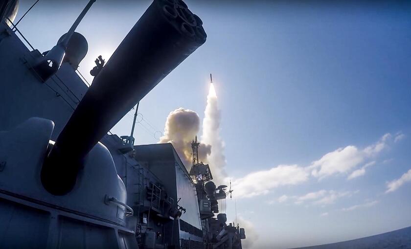 Siria: la Russia avvia esercitazioni navali al confine © ANSA/AP