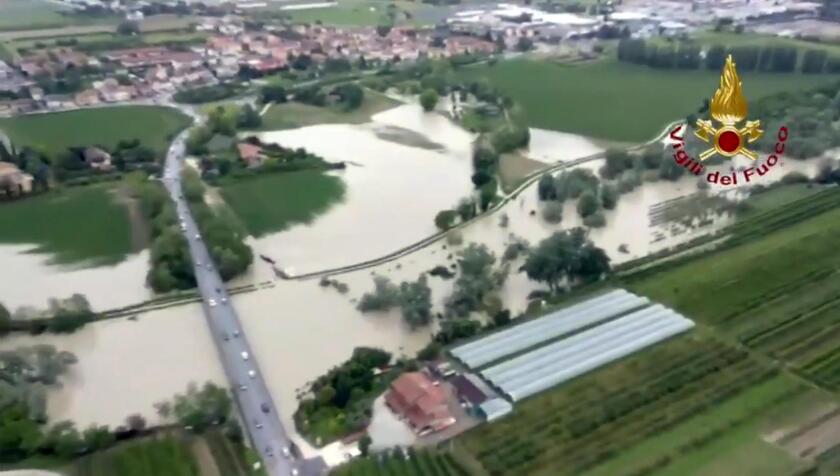 Maltempo: esondato il fiume Savio in Emilia Romagna - ALL RIGHTS RESERVED