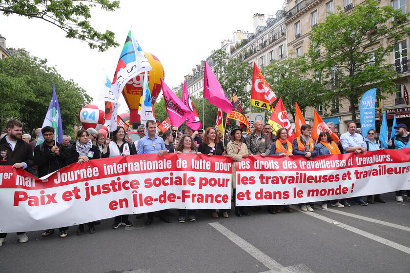 Sindicatos franceses en las calles