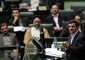 Il presidente iraniano Ahmadinejad in Parlamento © Ansa