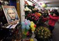 In un negozio di fiori di Simferopoli il ritratto del presidente russo Putin © ANSA