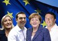 Europee, i vincitori: Le Pen, Tsipras, Merkel, Renzi © Ansa