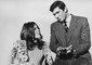 George Lazenby  con Diana Rigg nel film 'Al servizio di sua maesta' del 1969 © Ansa