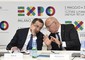 L'amministratore delegato di Expo 2015, Giuseppe Sala, e il presidente di Coop Italia, Marco Pedroni © ANSA