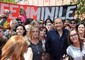 Silvio Berlusconi durante la visita al Milan Club femminile Stella a Saronno © Ansa