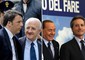 Renzi con De Luca e Berlusconi con Caldoro © Ansa