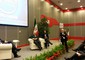 Il ministro Carlo Calenda e il ministro iraniano Nemathzadeh all' apertura dell'Iran Country  presentation alla Fiera di Rom © ANSA