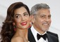 George Clooney e Amal © Ansa