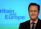 23 gennaio 2013: Cameron annucia che la Gran Bretagna deciderà, attraverso un referendum, se rimanere in Europa © Ansa