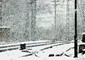 Una linea ferroviaria sotto la neve (archivio) © ANSA