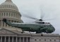 Obama e Michelle via, ultimo volo in elicottero presidenziale © ANSA