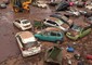 Diluvia su Atene, decine di auto distrutte © ANSA