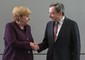 Mario Draghi e Angela Merkel in una foto d'archivio © ANSA