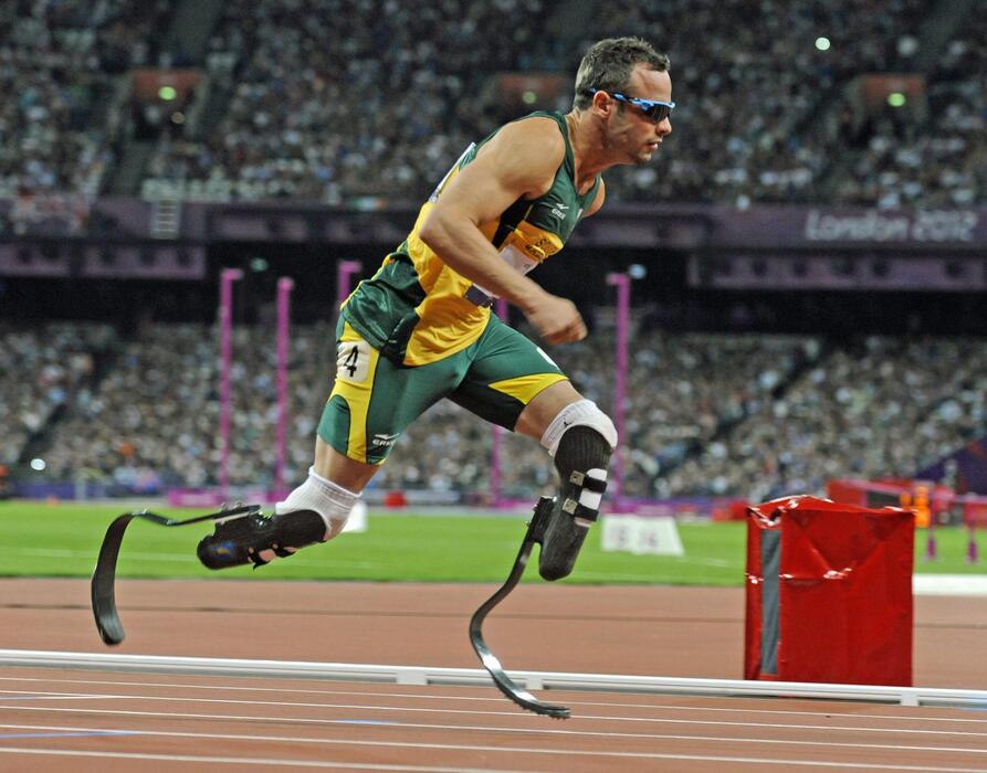 Oscar Pistorius. oro nei 400 alle Paralimpiadi di Londra © Ansa