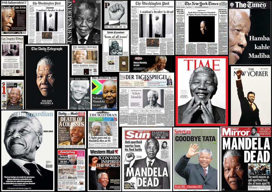 Mandela sulla stampa internazionale © Ansa