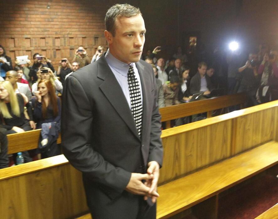 Oscar Pistorius durante l'udienza © Ansa