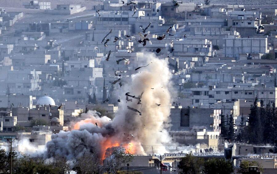 Combattimenti a Kobane © ANSA