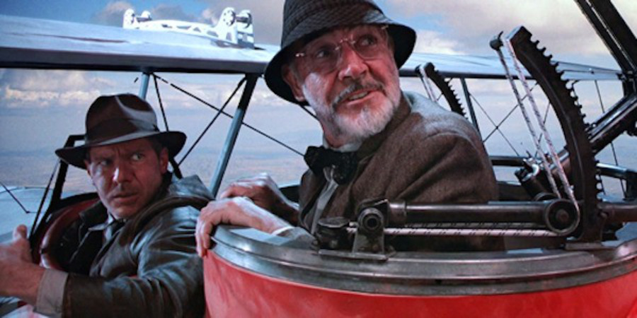 Harrison Ford con Sean Connery nel film Indiana Jones © Ansa