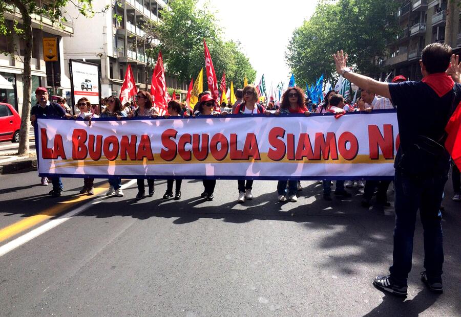 Scuola: sciopero;migliaia a Catania,'quella buona siamo noi' © Ansa